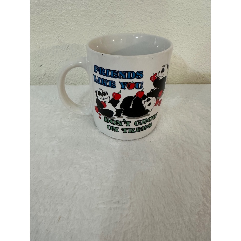Vintage 1988 Friends Like You Panda Bear Coffee Mug Accents by CTI 80s Ceramic